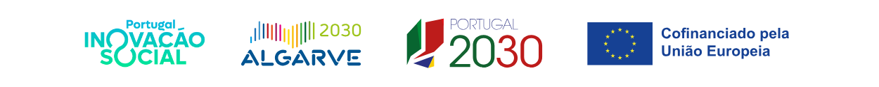 Portugal Inovação Social, ALGARVE 2030, PORTUGAL 2030, Cofinanciado pela União Europeia