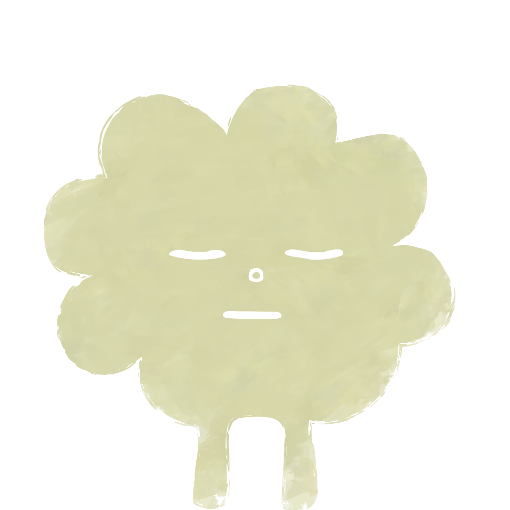 Comfy mascot - Bored